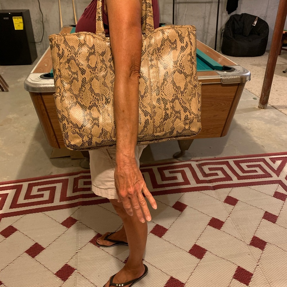 Snake skin purse